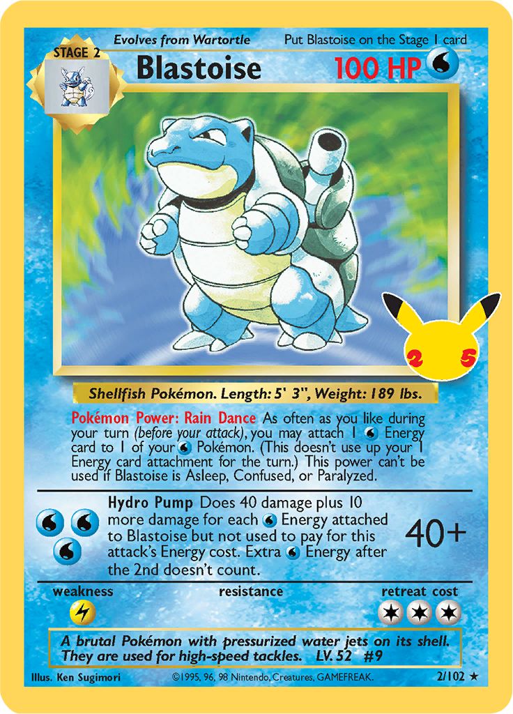 Blastoise · Celebrations Classic Collection