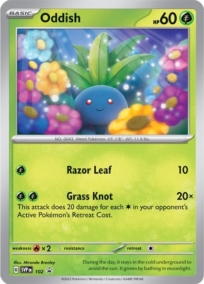 Oddish · SVP Black Star Promos