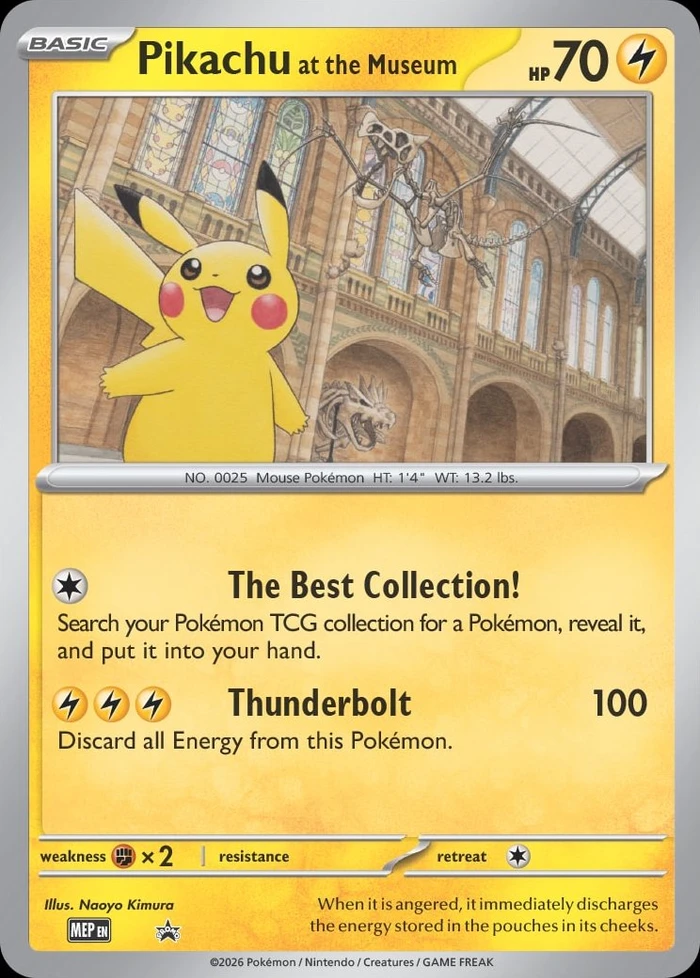 Pikachu at the Museum · MEP Black Star Promos