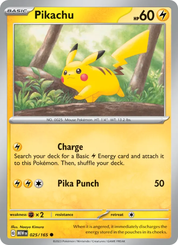 Pikachu · 151 #025